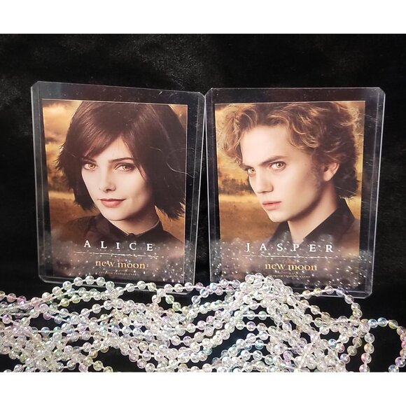 Collectible Alice and Jasper New Moon Trading Cards with Protective Sheaths - Picture 8 of 8